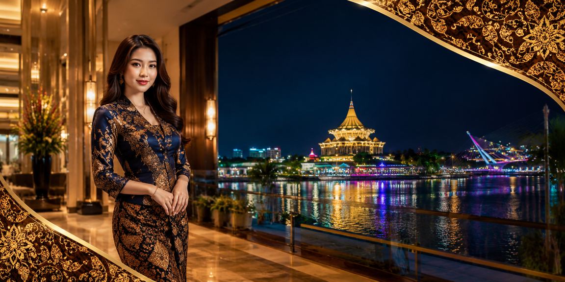 Pengguna mudah alih sedang menggunakan aplikasi 204 untuk tuntut promosi deposit di Kuching