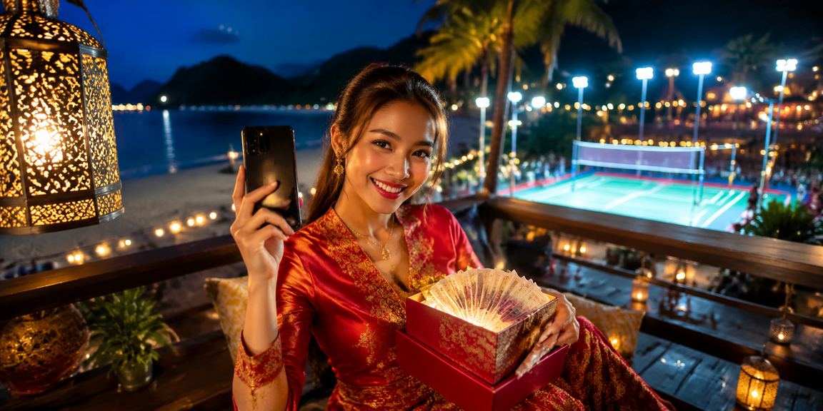 Pengguna Malaysia mengakses platform 204 melalui peranti mudah alih semasa Hari Raya di Langkawi