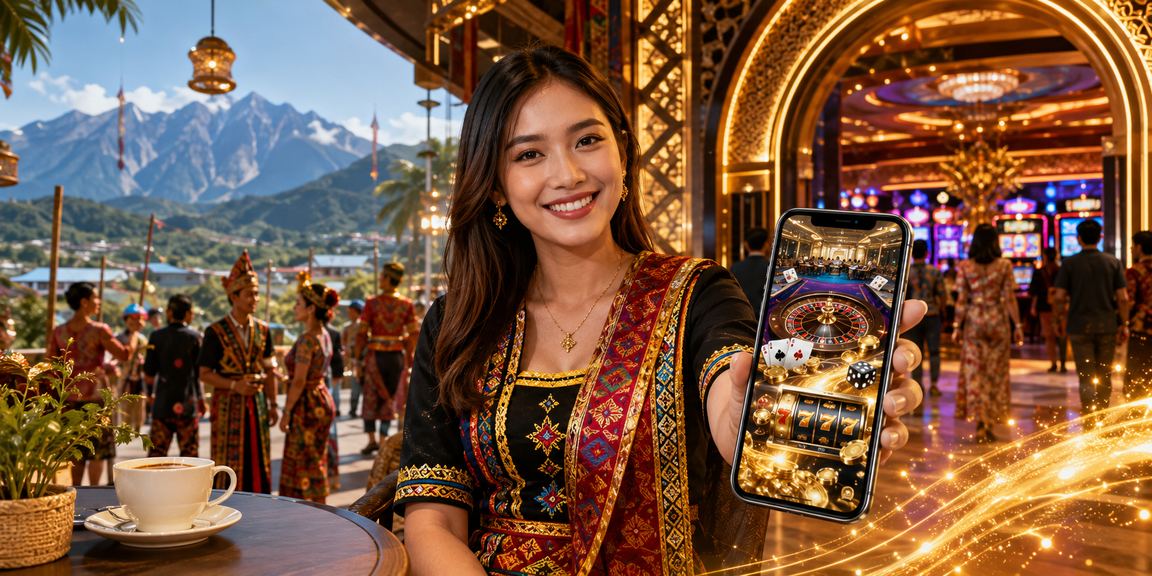 Aplikasi mudah alih platform 204 memaparkan halaman casino live di Sabah